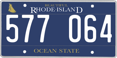 RI license plate 577064