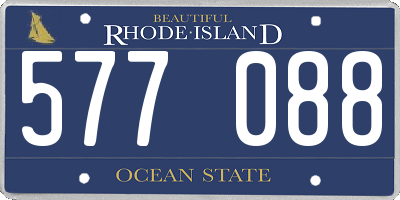 RI license plate 577088
