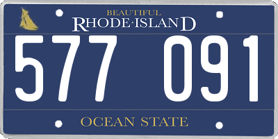 RI license plate 577091