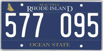 RI license plate 577095