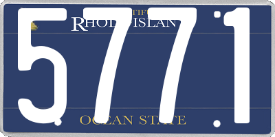 RI license plate 5771