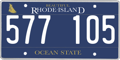 RI license plate 577105