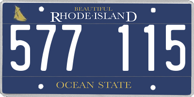 RI license plate 577115