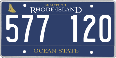 RI license plate 577120