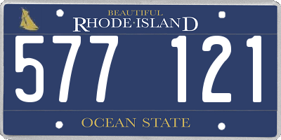 RI license plate 577121