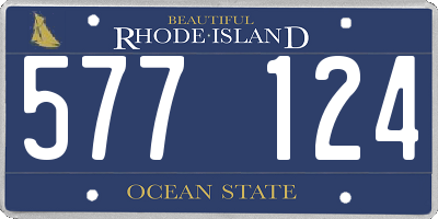 RI license plate 577124