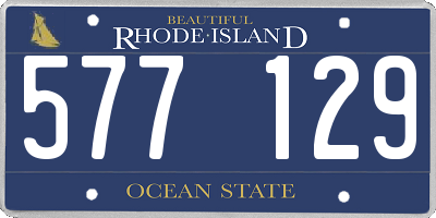 RI license plate 577129