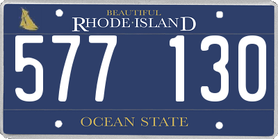 RI license plate 577130