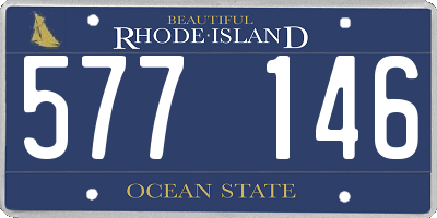RI license plate 577146