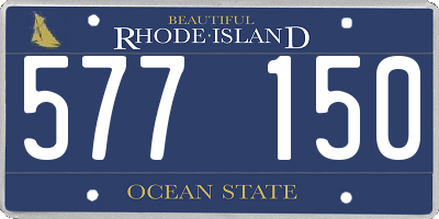RI license plate 577150