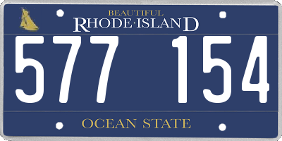 RI license plate 577154