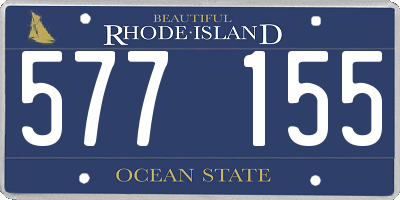 RI license plate 577155