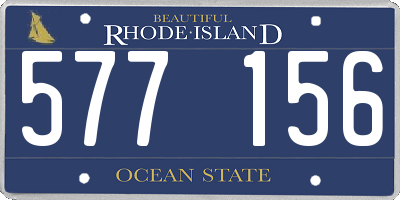 RI license plate 577156