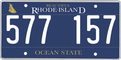 RI license plate 577157