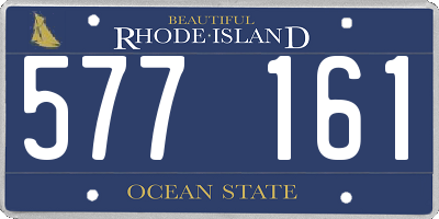 RI license plate 577161
