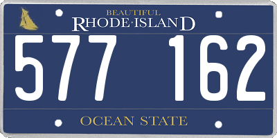 RI license plate 577162