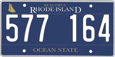 RI license plate 577164