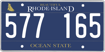 RI license plate 577165
