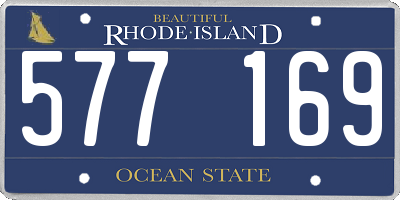 RI license plate 577169