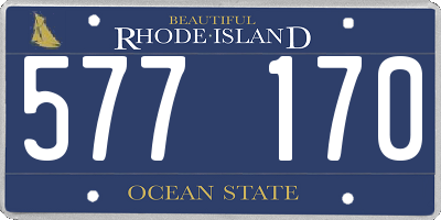 RI license plate 577170