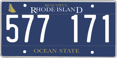 RI license plate 577171