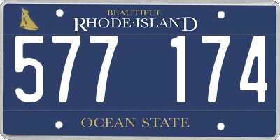 RI license plate 577174