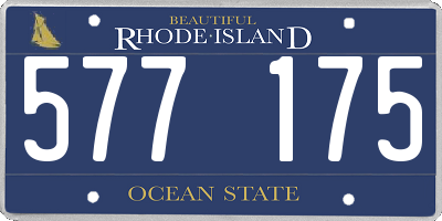 RI license plate 577175
