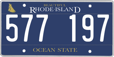 RI license plate 577197