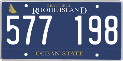 RI license plate 577198