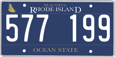 RI license plate 577199