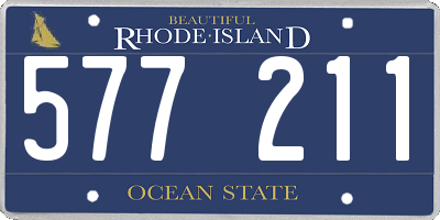 RI license plate 577211
