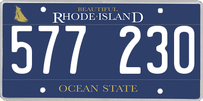 RI license plate 577230