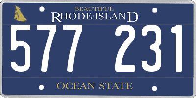 RI license plate 577231