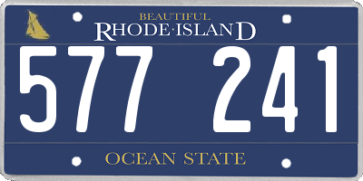 RI license plate 577241