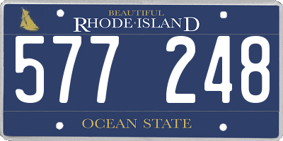 RI license plate 577248