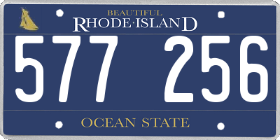 RI license plate 577256