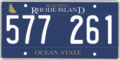 RI license plate 577261