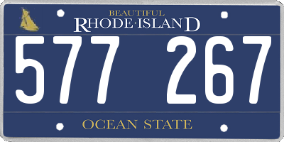 RI license plate 577267
