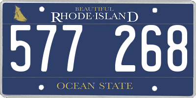 RI license plate 577268