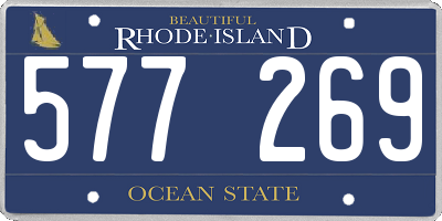 RI license plate 577269