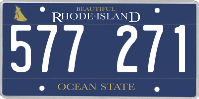 RI license plate 577271