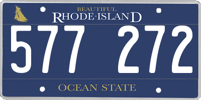 RI license plate 577272