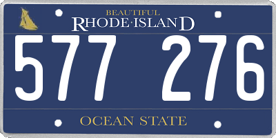 RI license plate 577276