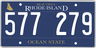 RI license plate 577279