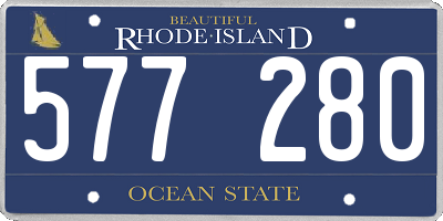RI license plate 577280