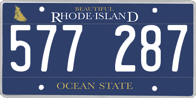 RI license plate 577287