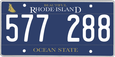 RI license plate 577288