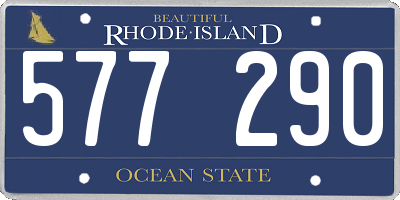RI license plate 577290