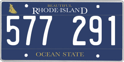 RI license plate 577291