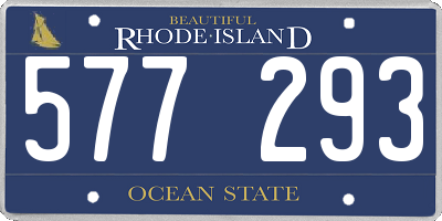 RI license plate 577293
